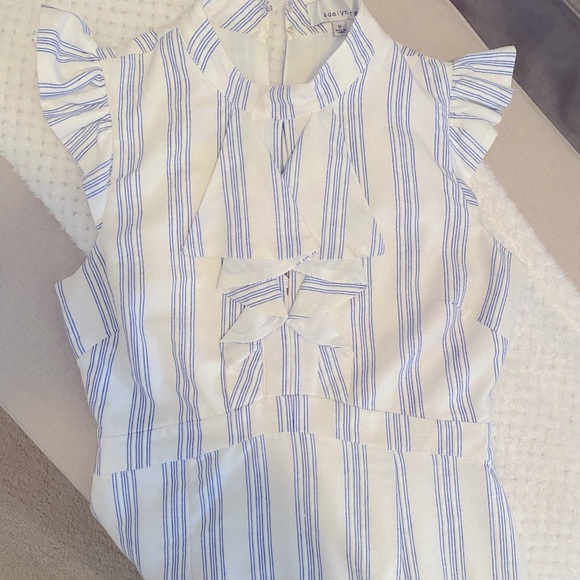 Adelyn Rae stripe ruffle sheàth dress - Picture 5 of 10